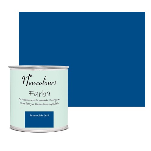 pantone farba do mebli akrylowa farba do mebli niebieska niebieski farba kobaltowa farba z atestem Newcolours farba wodna farba dla początkujących metamorfoza mebli  Farba do drewna farba do mebli drewnianych farba do mebli z płyty